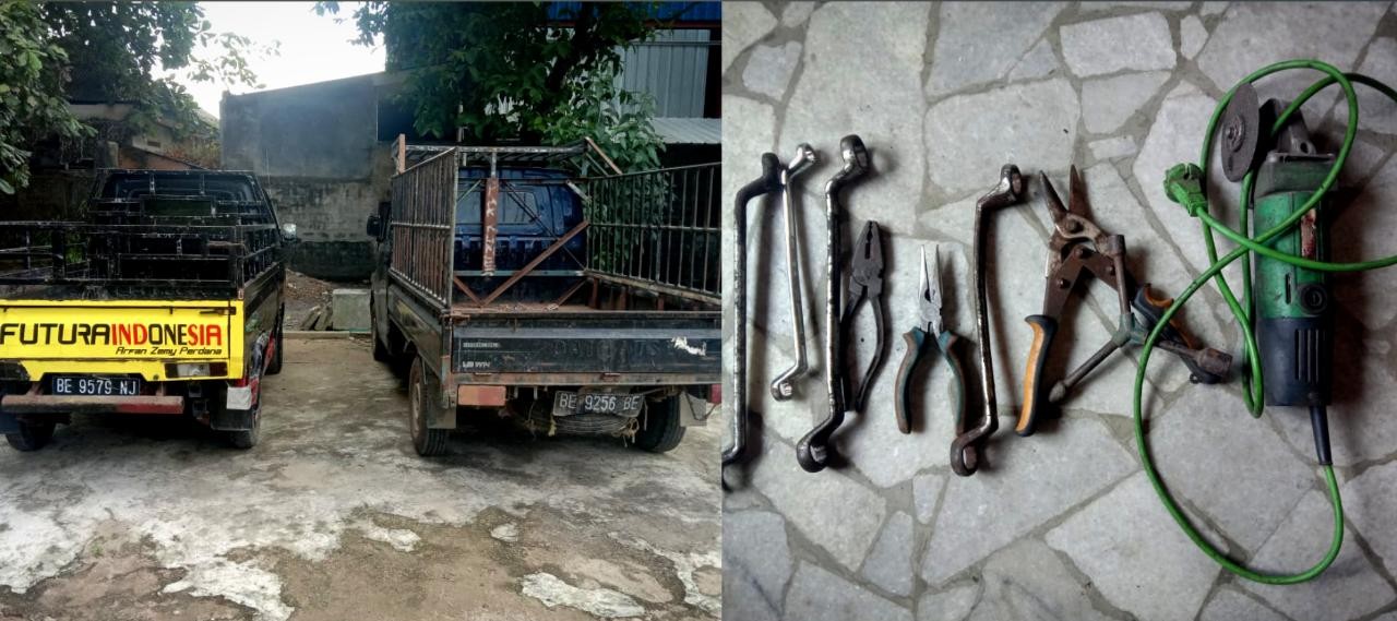 Curi Alat-Alat Pabrik Hingga Rugi Ratusan Juta, 4 Pelaku Berhasil Diringkus Polsek Seputih Surabaya