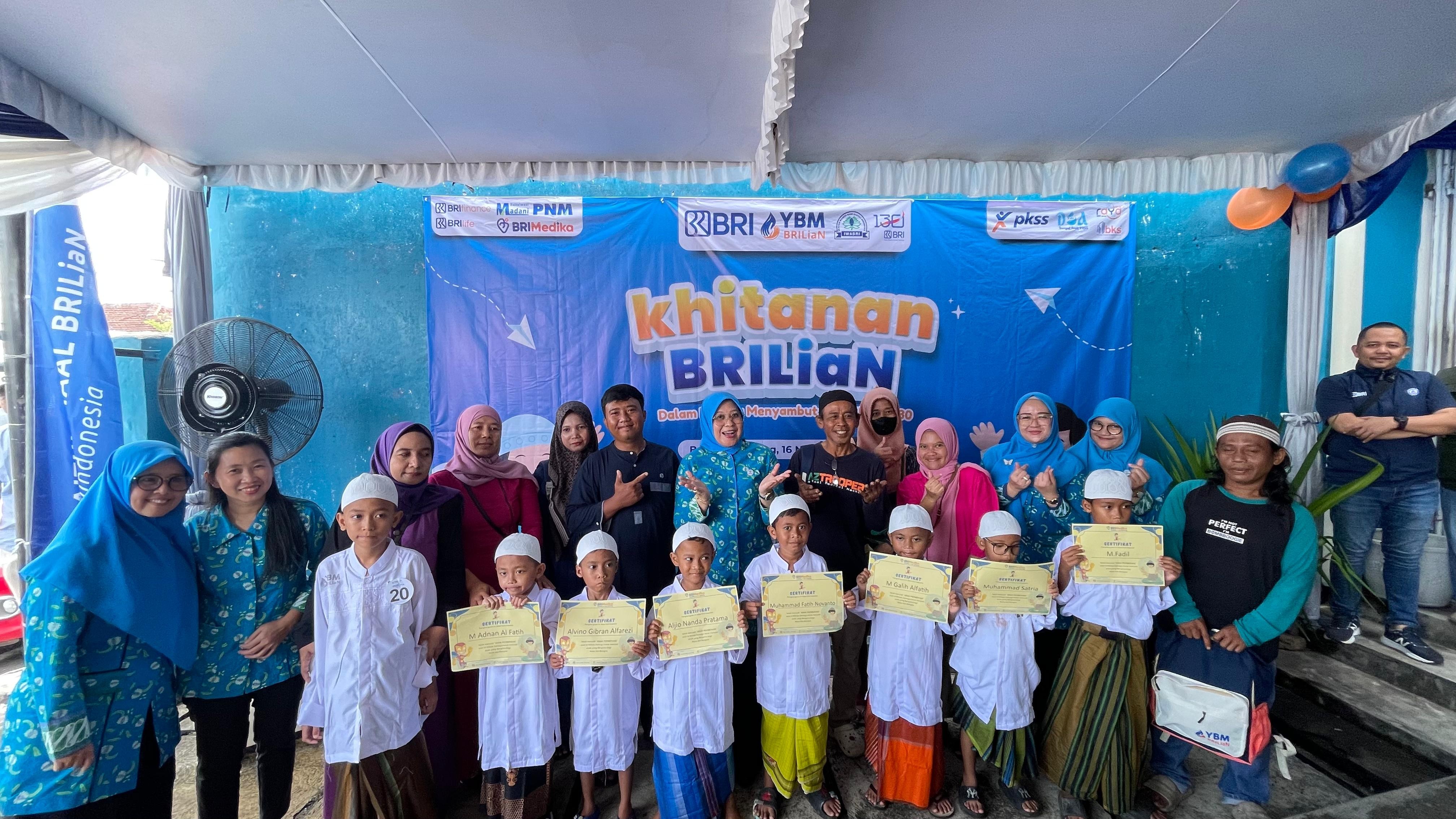 YBM BRILiaN Region 5 Bandar Lampung sukses menyelenggarakan kegiatan Khitan Massal BRILiaN dalam ran