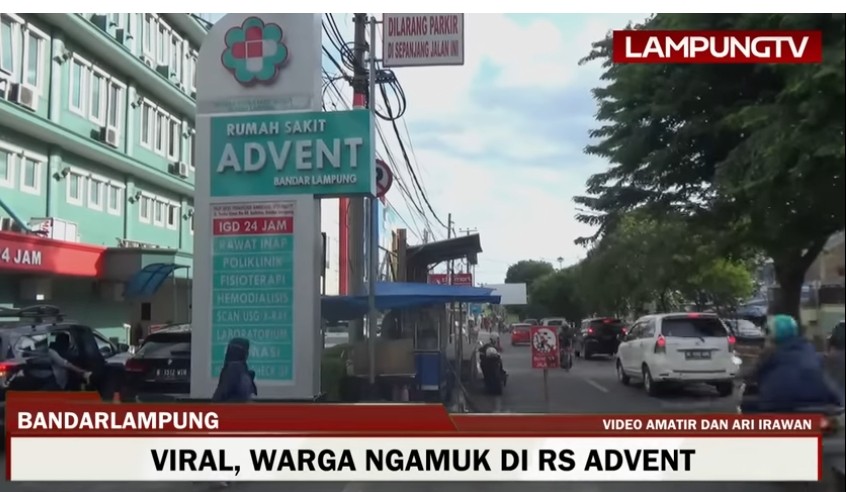 Warga Ulubelu Mengamuk di RS ADVENT Bandar Lampung