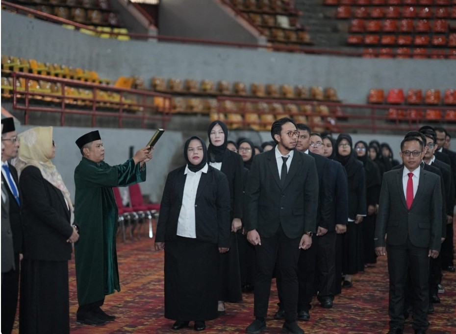 Pengambilan Sumpah PNS Unila, 170 Dosen dan Tendik Resmi Disumpah
