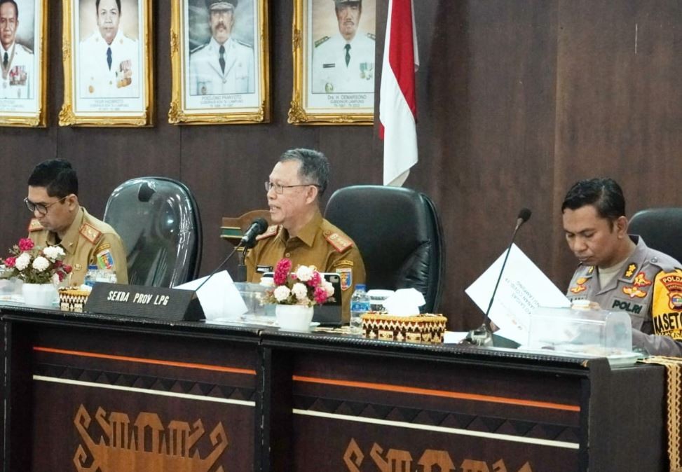 Pasca PPKM Dicabut, Sekda Provinsi Lampung Gelar Rapat Bersama Satgas Covid-19