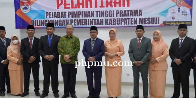 Penjabat Bupati Mesuji Sulpakar Lantik Enam Pejabat Pimpinan Tinggi Pratama Di Lingkungan Pemkab Mes