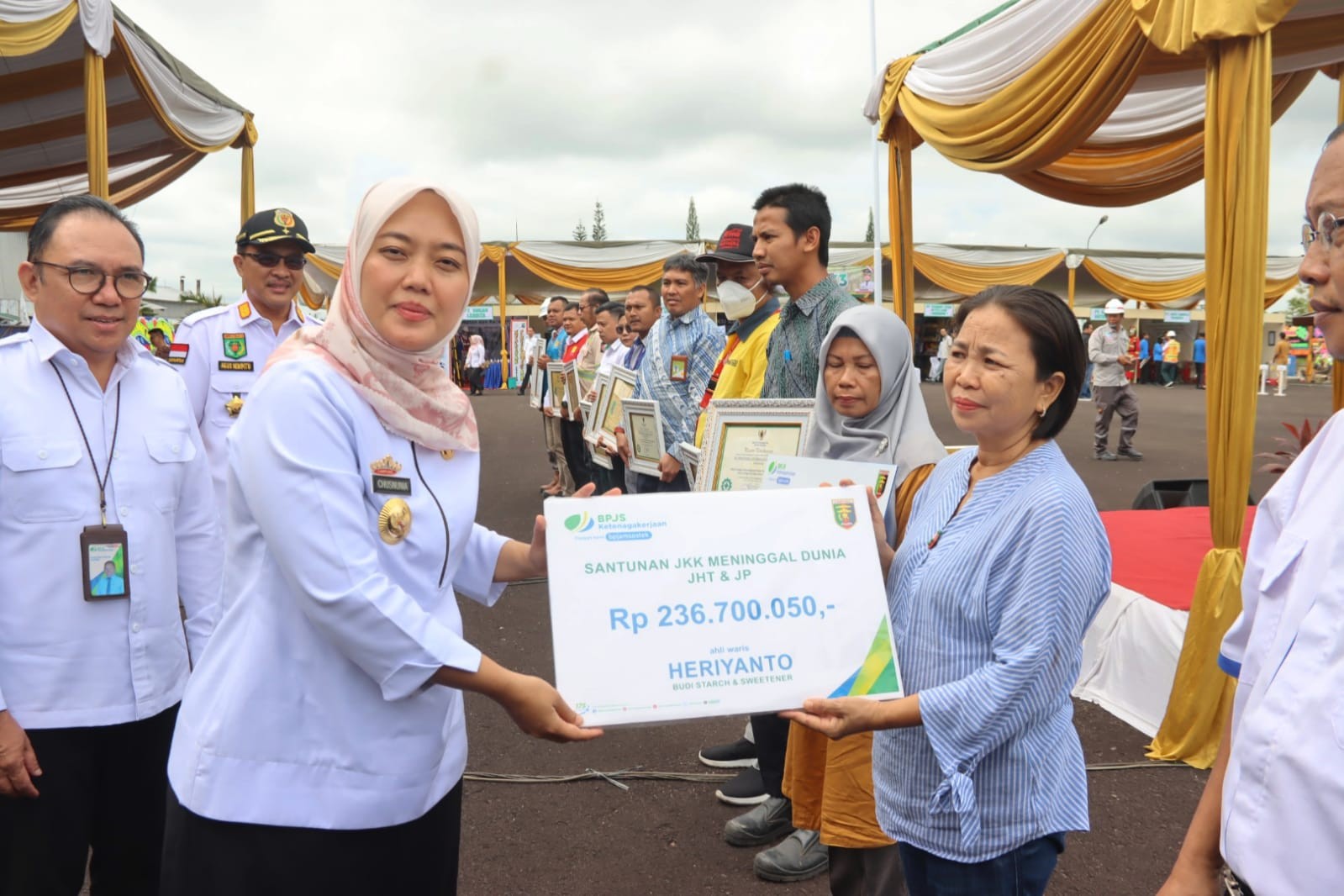 Kepala BPJS Ketenagakerjaan Bandar Lampung hadiri bulan K3 Tingkat Provinsi lampung tahun 2023