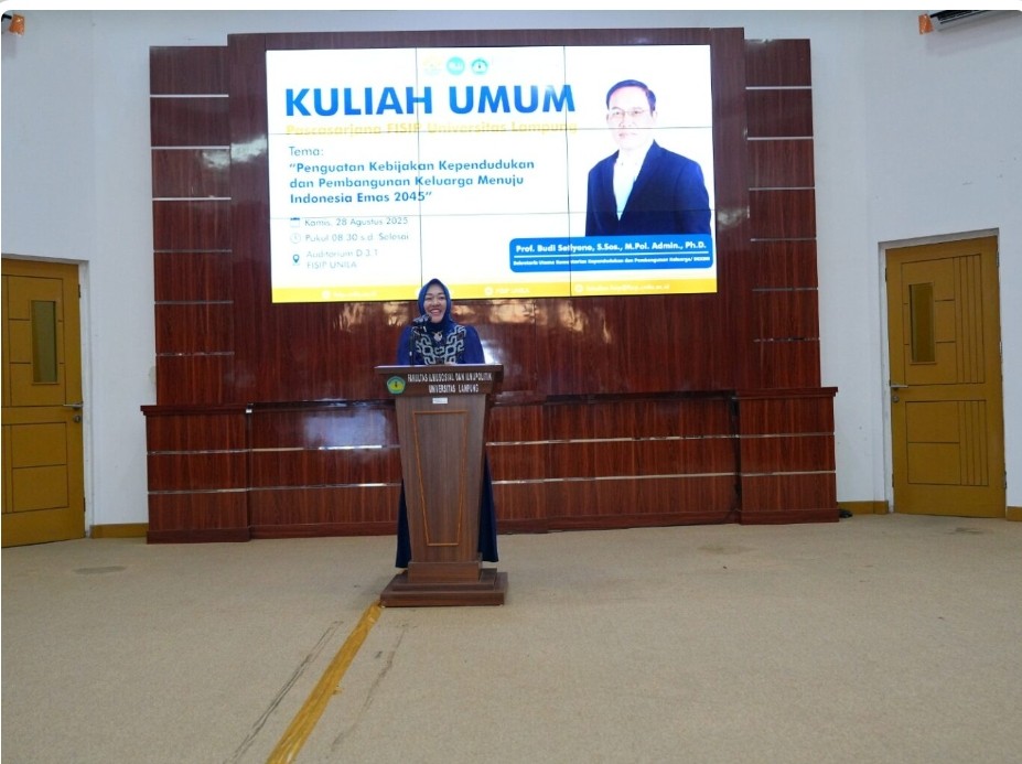 FISIP Gelar Kuliah Umum Bersama Sekretaris Utama BKKBN