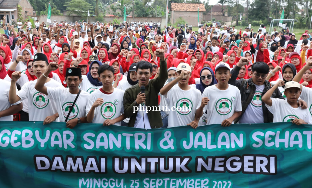 Ribuan Santri dan Masyarakat Kabupaten Lampung Selatan, Suarakan Ganjar Presiden 2024