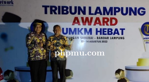 Pemkab Mesuji Raih Penghargaan The Best Innovation Program Tribun Lampung Award 2022